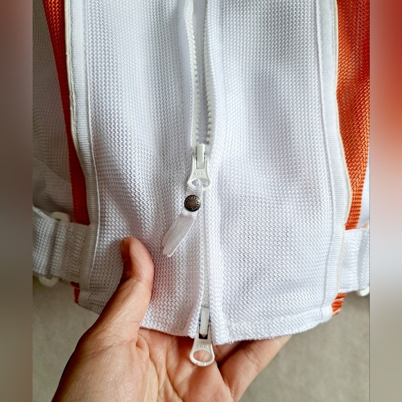 Women's Harley Davidson White and Orange Jacket - Picture 6 of 16